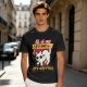 Olive graphic t-shirt with nervous white cat and 'All of my systems are nervous' text