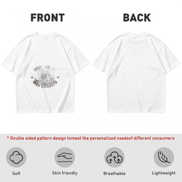 Olive green short-sleeve graphic t-shirt with vintage-style print