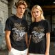 Make Coffee Not War Skeleton Hand Graphic T-Shirt