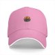 Black Baseball Cap With Cute Cat In Beanie Graphic