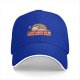 Black baseball cap with dramatic hedgehog graphic and funny text