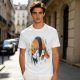 Olive T-Shirt With Cute Clownfish Sushi Graphic Print