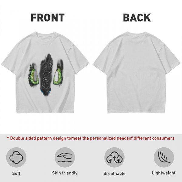 Olive Green T-Shirt With Dark Monster Face Graphic Print