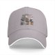 Black Baseball Cap With Cat Loaf Breeds Graphic Print