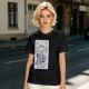 Olive T-Shirt With The Wizard Tarot Card Style Graphic Print