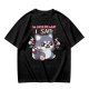 Olive t-shirt with angry gaming wolf graphic and funny apology text