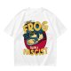 Olive graphic t-shirt with 'Better a Frog Than a Fascist' pilot frog design