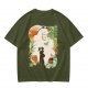 Anime Themed Graphic T-Shirt With Whimsical Character Artwork