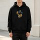 Black Hoodie with Ghostface Scream Fast Food Bucket Graphic