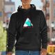 Black hoodie with cartoon dinosaur graphic and 'WHAT I'M DOING' text
