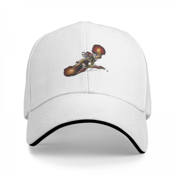 Black Baseball Cap With Flying Superhero Jet Pack Graphic