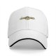 Black baseball cap with Zebra Stripe logo print