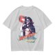 Olive Graphic T-Shirt with Muscular Figure Holding Red Device and Night Watch Text