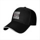 Black baseball cap with cute hippo screaming AHHH graphic