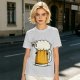 Olive Green T-Shirt With Funny Sheep Beer Mug Graphic
