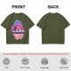 Olive T-Shirt With Fantasy Silhouette Group Art Print