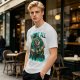 Olive T-Shirt Featuring 'We're All Doomed' and Doom Character Art