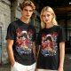 One Piece Monkey D. Luffy Graphic Print Olive T-Shirt