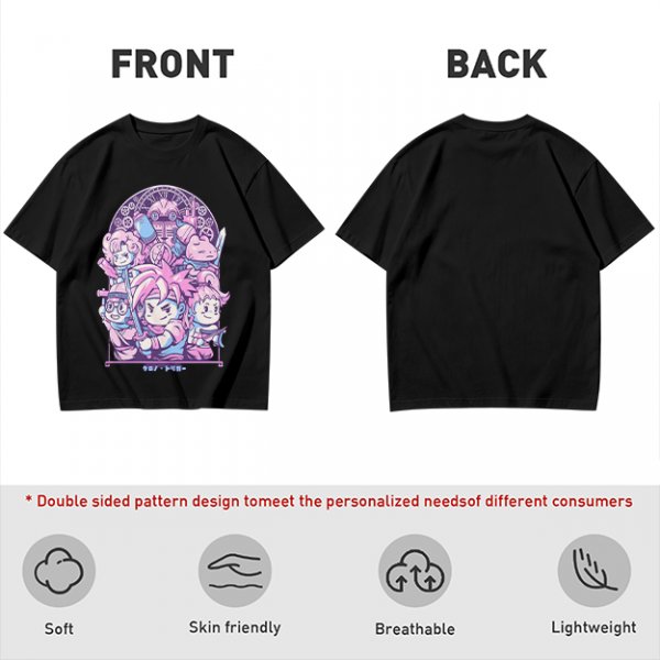 Chrono Trigger Chibi Character Group Graphic T-Shirt