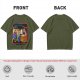 Olive graphic t-shirt with 'Sell Your Soul' kids stand print