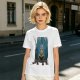 Olive Green T-Shirt With Cartoon Rabbit Character Graphic