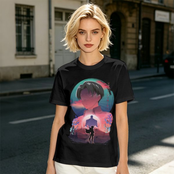 Attack on Titan Levi Ackerman Graphic Anime T-Shirt