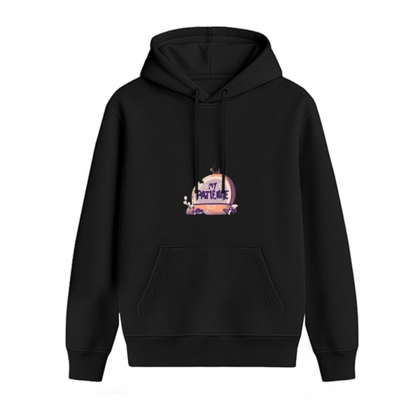 Black Hoodie With 'My Patience' Graphic Print Design