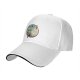 Black baseball cap with witch and black cat fantasy town print
