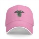 Black Baseball Cap With Toothless Dragon Coffee Cup Print