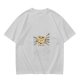 Olive Green T-Shirt With Surprised Face Graphic Print