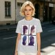 Olive T-Shirt With Four Gorillaz Character Portraits Print