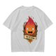 Olive T-Shirt Featuring Calcifer The Fire Demon Artwork