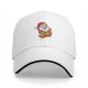 Black Baseball Cap with Santa Jingles Christmas Graphic