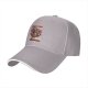 Black baseball cap with cute demon goat graphic and text