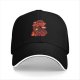 Black baseball cap with My Little Diablo evil magic graphic print