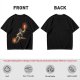 Olive T-shirt with Fire Bending Warrior Graphic Print