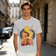 Final Fantasy VII Inspired Graphic T-Shirt with Character and Sword Art