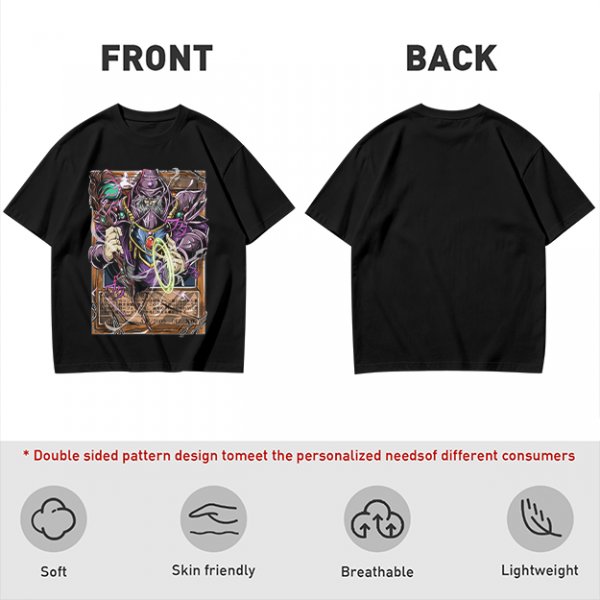 Olive T-Shirt Featuring Fantasy Wizard Card Artwork