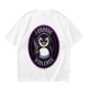 Olive t-shirt with angry penguin holding knife and I Choose Violence print