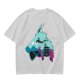 Olive T-Shirt With Spirited Away Dragon Silhouette Artwork