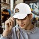 Black Baseball Cap Featuring This Is Fine Meme Dog Art