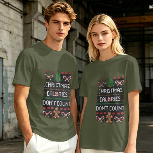Christmas Calories Don't Count Ugly Christmas T-Shirt