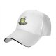 Black baseball cap with meditating frog graphic