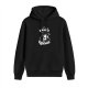 Black hoodie with 'Give Me Coffee Or Give Me Death' skull graphic