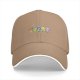 Black Baseball Cap With Colorful Cartoon Character Group Print