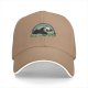 Black Baseball Cap With Sleeping Panda Graphic Design