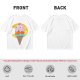 Olive T-Shirt With Melting Ice Cream Ghost Graphic Design