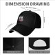 Black baseball cap with Spirited Away Haku and Chihiro anime floral print