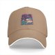 Black Baseball Cap With Anime Swordsman Graphic Print