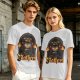 Olive T-Shirt with Gothic Blathers Themed Archway Print